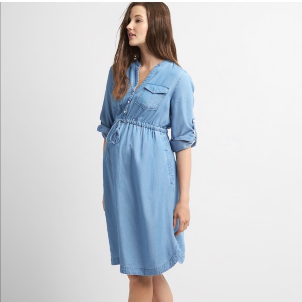 GAP Light Blue Denim Dress